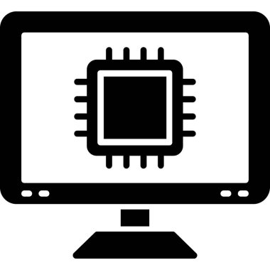 Bilgisayar kutsal kişilerin resmi. düz tasarım.