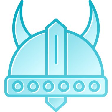 Viking kask simgesi. Viking kask vektör simgesi web karikatür çizimi