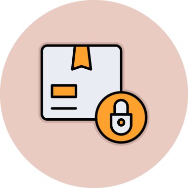 İnternet güvenlik kavramının ağ simgesi, vektör illüstrasyonu