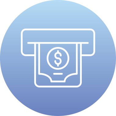 vektör dolar çanta simgesi