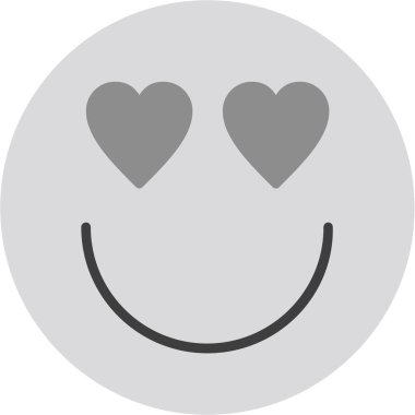 Kalp ikonu vektör illüstrasyonu