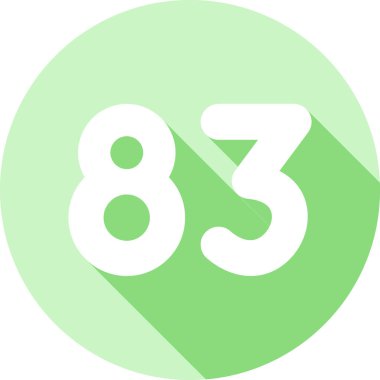 7973 simgesi beyaz arkaplanda izole edilmiş düz stil