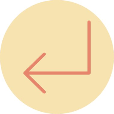 ok simgesi vektör illüstrasyonu