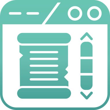 Belge simgesinin vektör illüstrasyonu