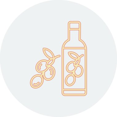 şarap şişesi ikon vektör çizimi tasarımı