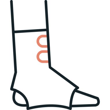 Moda tarzında izole edilmiş çorap simgesi