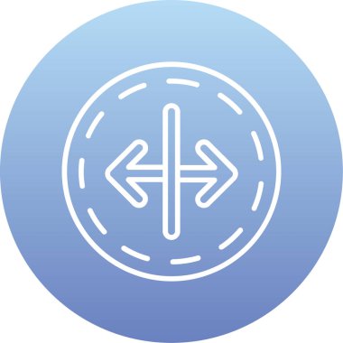 benzersiz çapraz vektör çizgisi simgesi