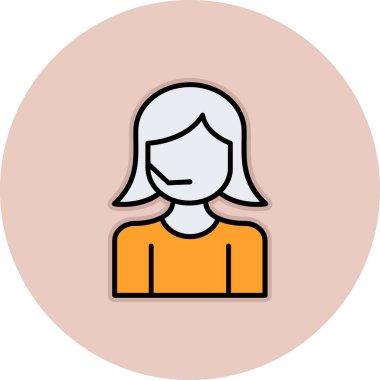 Vektör Avatar Simgesi illüstrasyonu