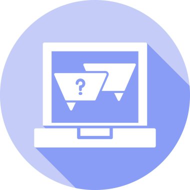 Bilgisayar. Web simgesi basit illüstrasyon