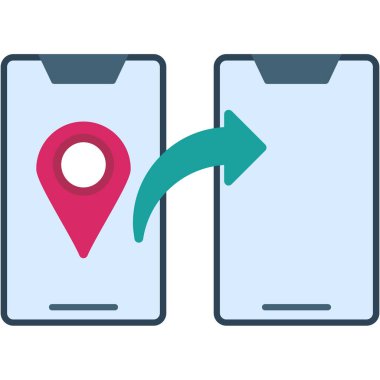 gps navigasyon konumu simgesi