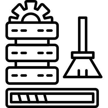 Fabrika binası ikon vektör illüstrasyonu