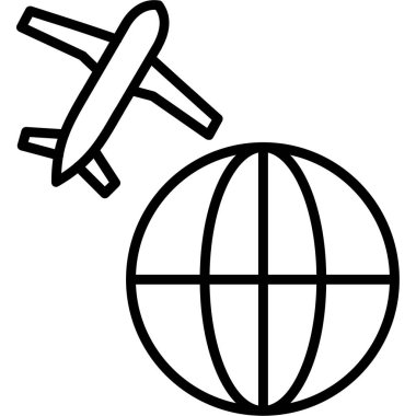 genel dünya seyahat simgesi, özet biçimi