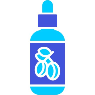 Bir zeytin ikonu şişesinin vektör çizimi