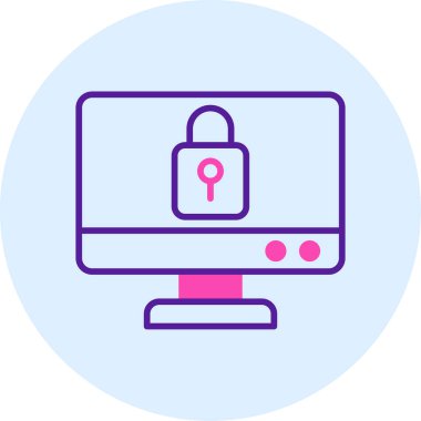 Bilgisayar simgesi. Basit resimleme