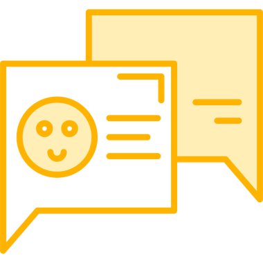 Sohbet simgesi vektör illüstrasyonu