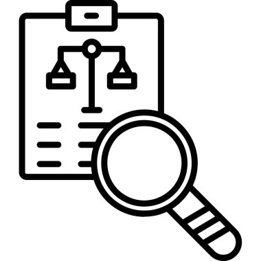 Arama simgesi vektör illüstrasyonu