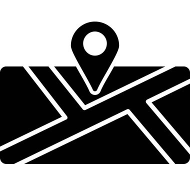 Harita pin konumu simgesi - taslak biçimi