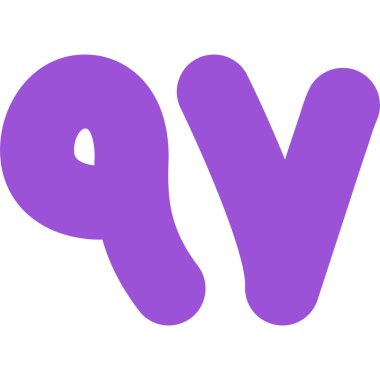 alfabe harfi v simgesi logo tasarım ögesi