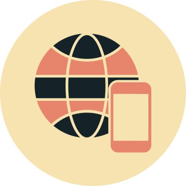 hareket eden telefon vektör çizim