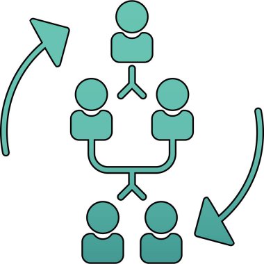 İş konsepti simgesinin vektör illüstrasyonu