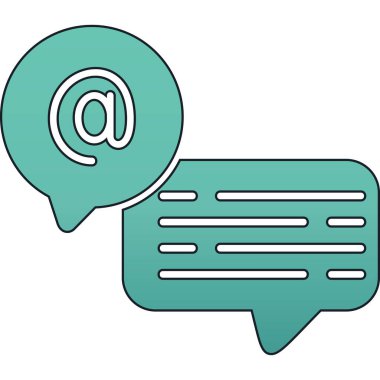 Konuşma baloncuklarının vektör çizimi