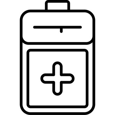 Pil. Web simgesi basit illüstrasyon