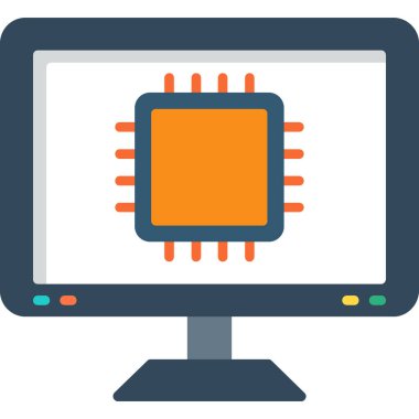 Simgeli bilgisayar monitörü