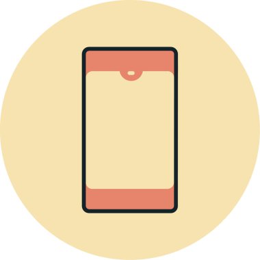 Akıllı telefon. Web simgesi basit illüstrasyon