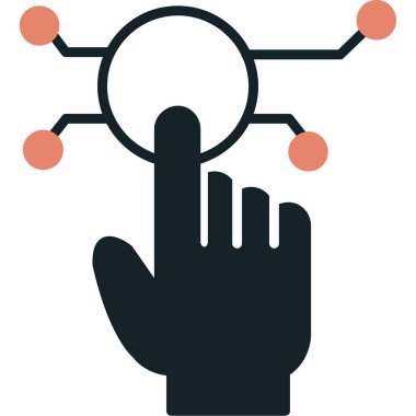 Eller simge vektör illüstrasyonu