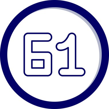 65 yıl modern 5 simge, vektör illüstrasyonu