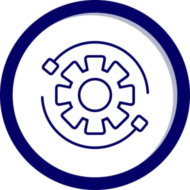 dişli simgesi vektör illüstrasyonu