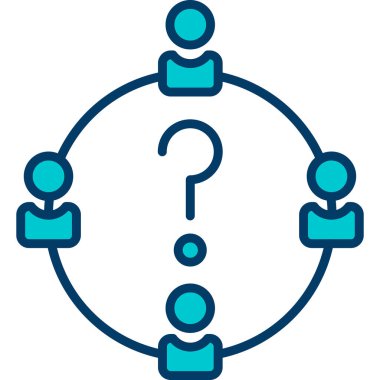 İnsan simgesinin vektör illüstrasyonu