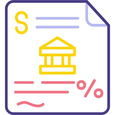 banka simgesi vektör illüstrasyonu