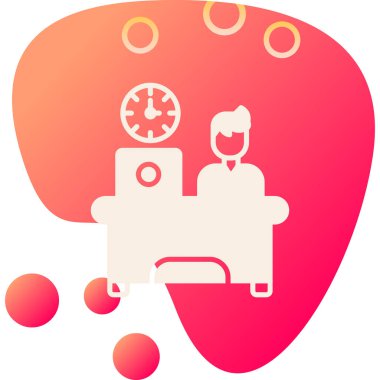 iş planlama simgesi düz stil