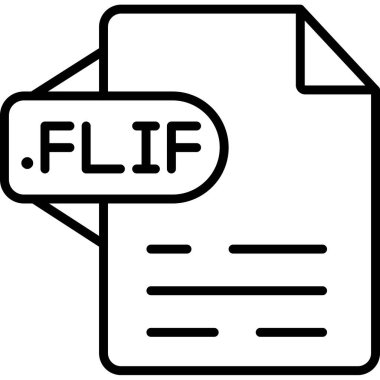 dosya biçimi simgesi, vektör illüstrasyonu