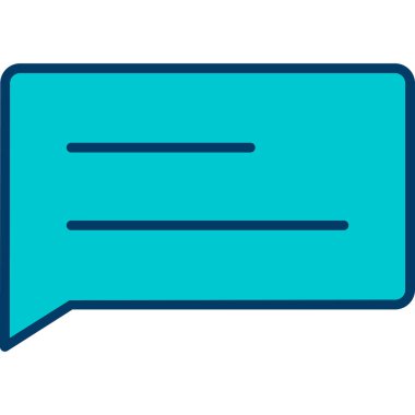 konuşma balonu mesaj simgesi vektör çizim tasarım