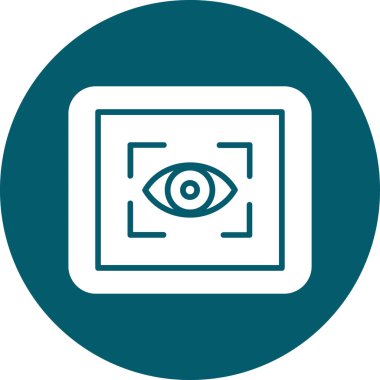 Göz. Web simgesi basit illüstrasyon