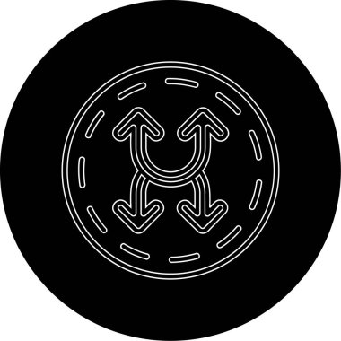 Modern bir simgenin vektör illüstrasyonu