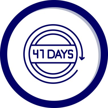 4 gün kaldı, vektör illüstrasyonu.