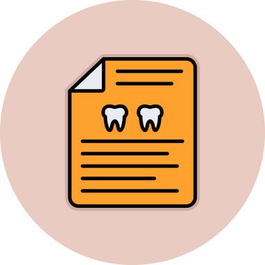 Diş simgesi vektör illüstrasyonu