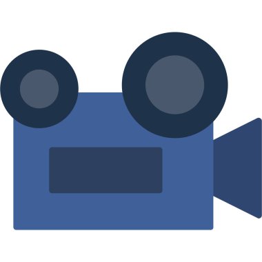 projektör web simgesi, vektör çizim