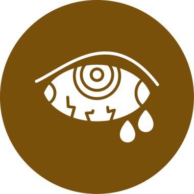 Bir göz simgesinin vektör illüstrasyonu