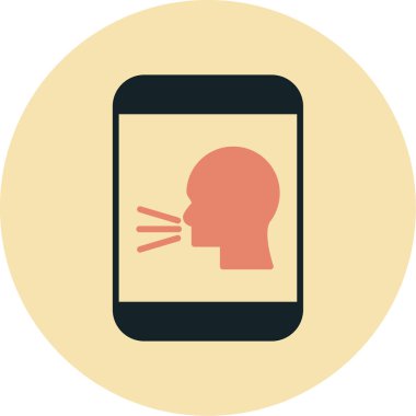 İnsan kafalı akıllı telefon.