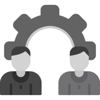 iş adamları düz stil simgesi