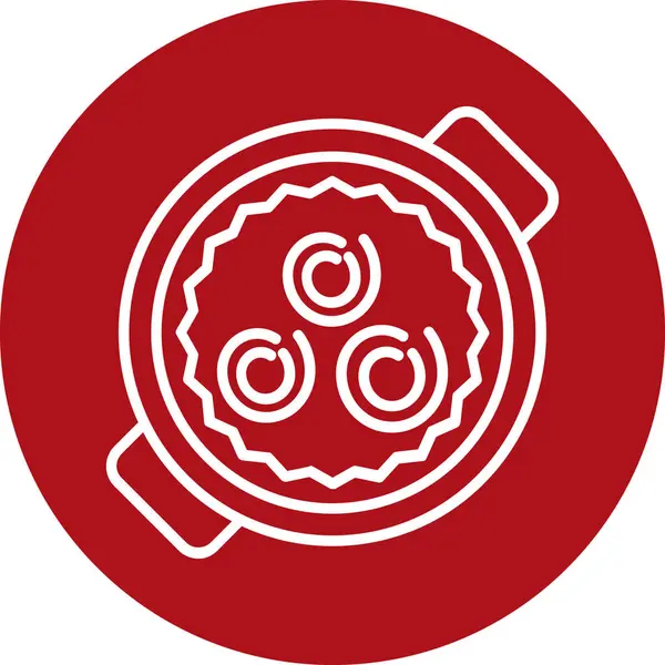 Çin yemek ikonunun vektör çizimi