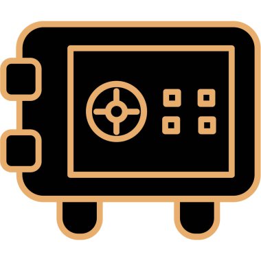 Bir robot simgesinin vektör illüstrasyonu