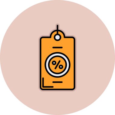 İndirim etiketi vektör illüstrasyonu