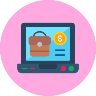 İnternetten alışveriş. Web simgesi