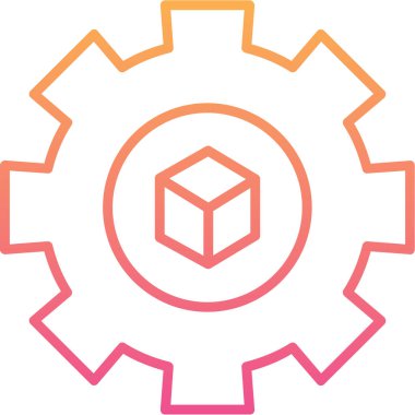 Dişliler. Web simgesi basit tasarım