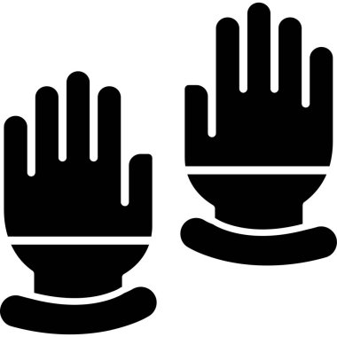 Eldiven eldivenleri taslak biçiminde ikon